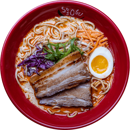 Spicy Miso Ramen with Pork Chashu and Egg
